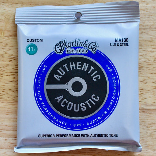 Martin  MA130 Authentic Acoustic SP Strings Silk & Steel Custom