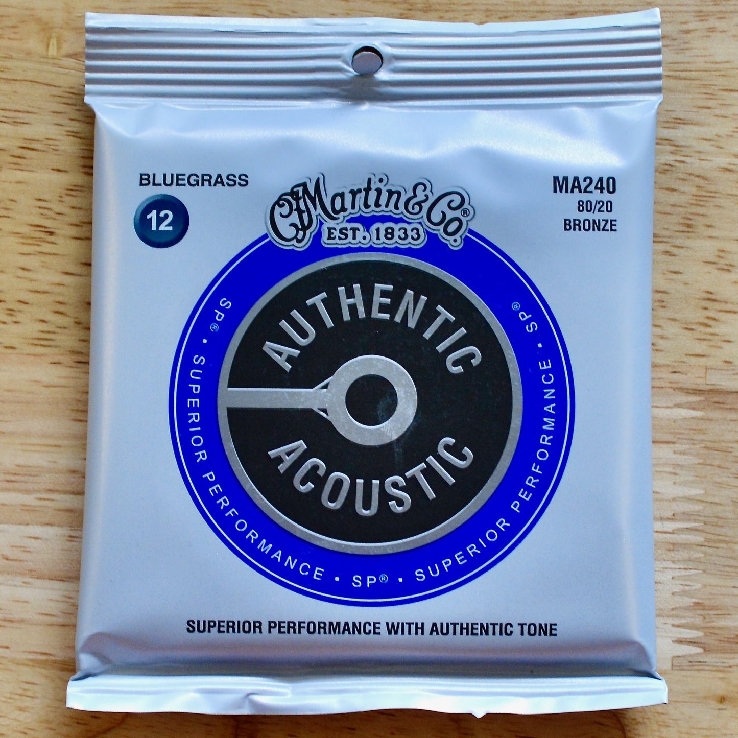 Martin MA240 Authentic Acoustic SP Strings 80/20 Bronze Bluegrass