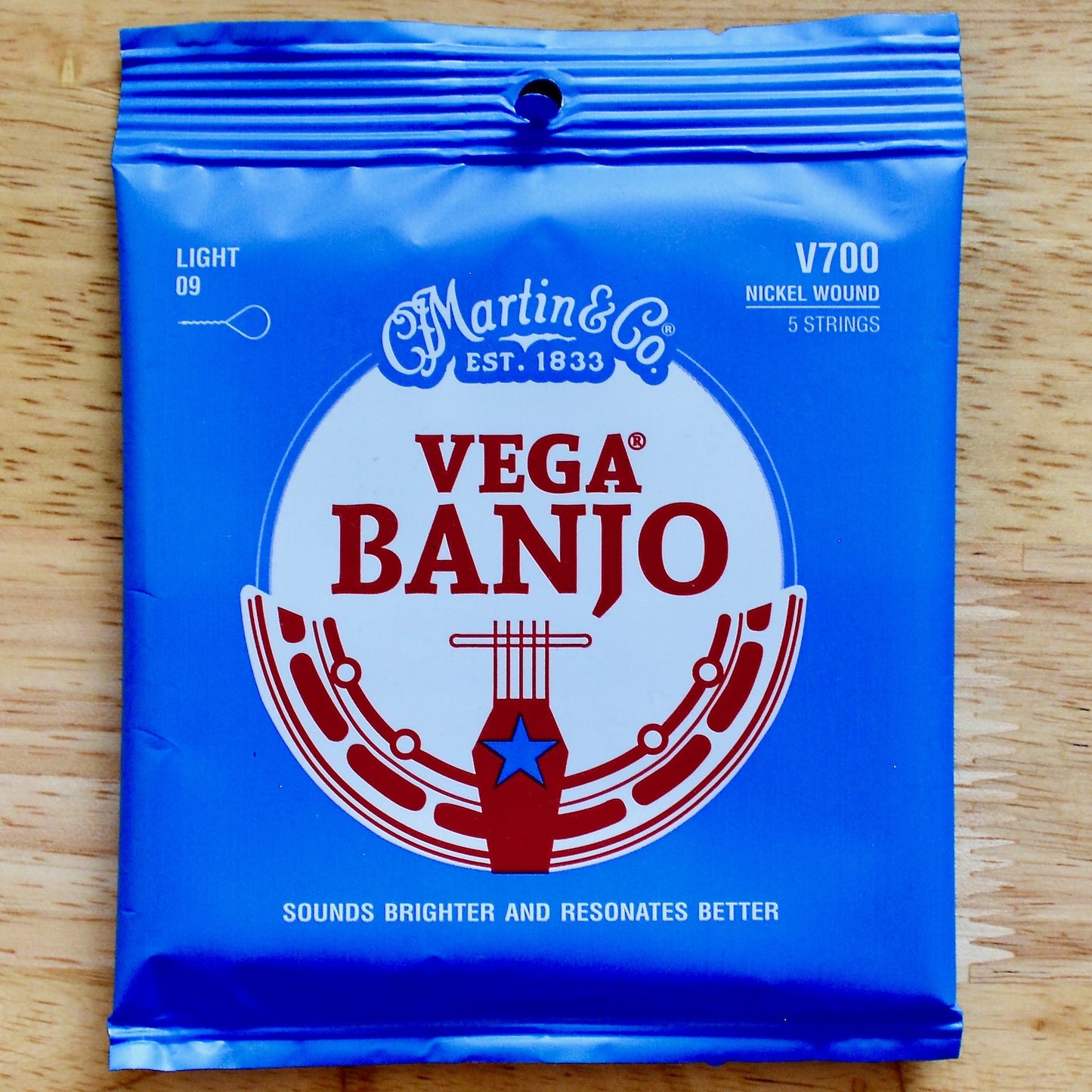 Martin V700 Vega Banjo Strings Nickel Light