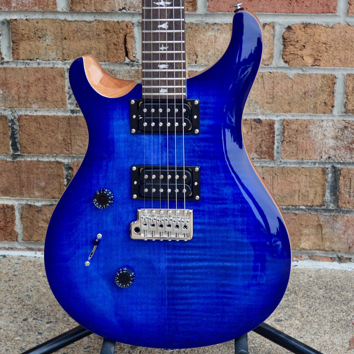 PRS SE Custom 24 Lefty Faded Blue Burst