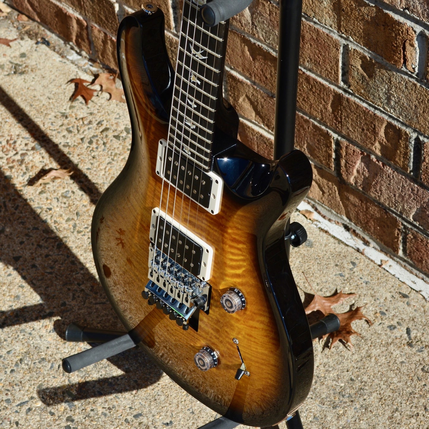 PRS Custom 24 Floyd 10 Top Black Wrap Burst
