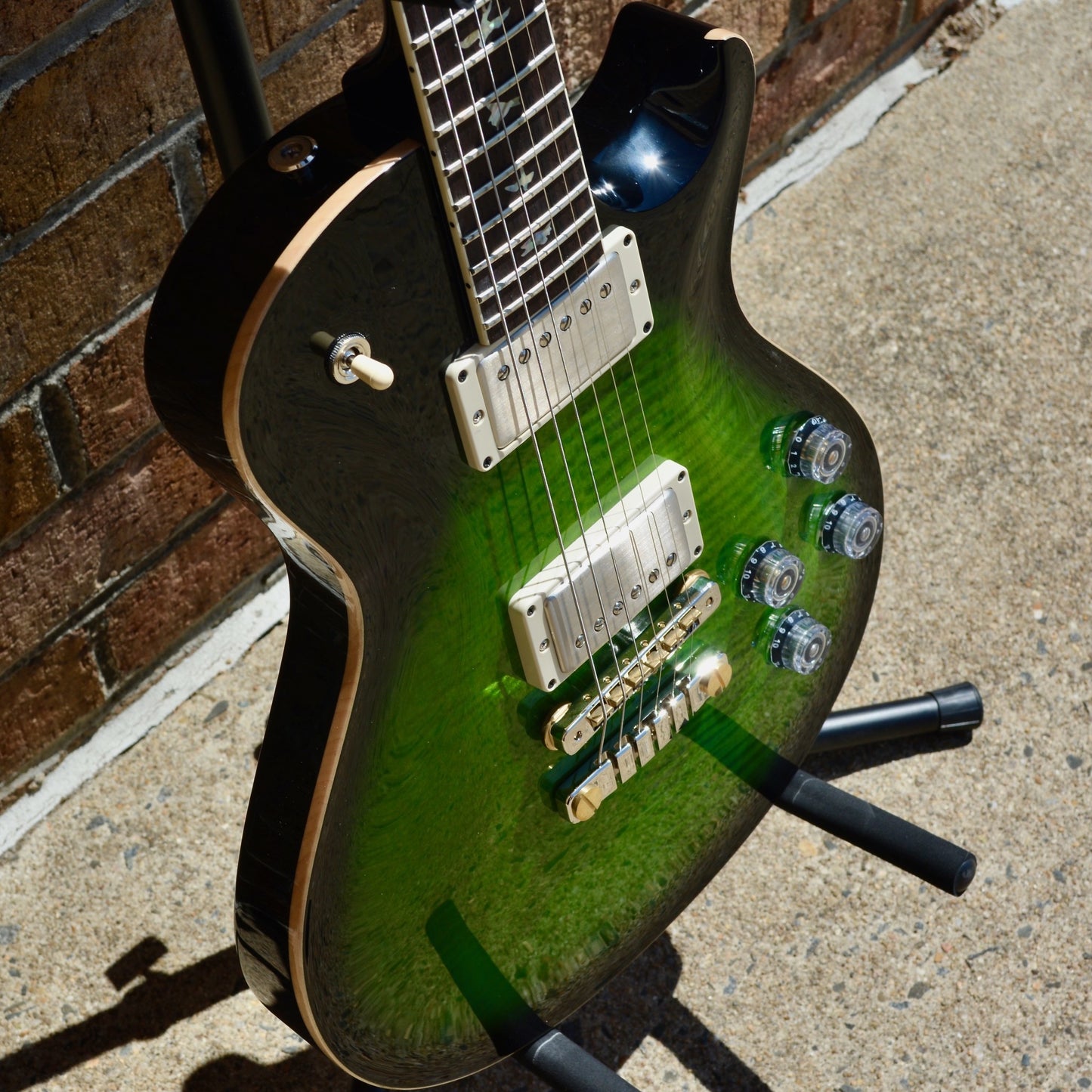 PRS McCarty 594 Singlecut Emerald Green w/ Black Wrap Burst