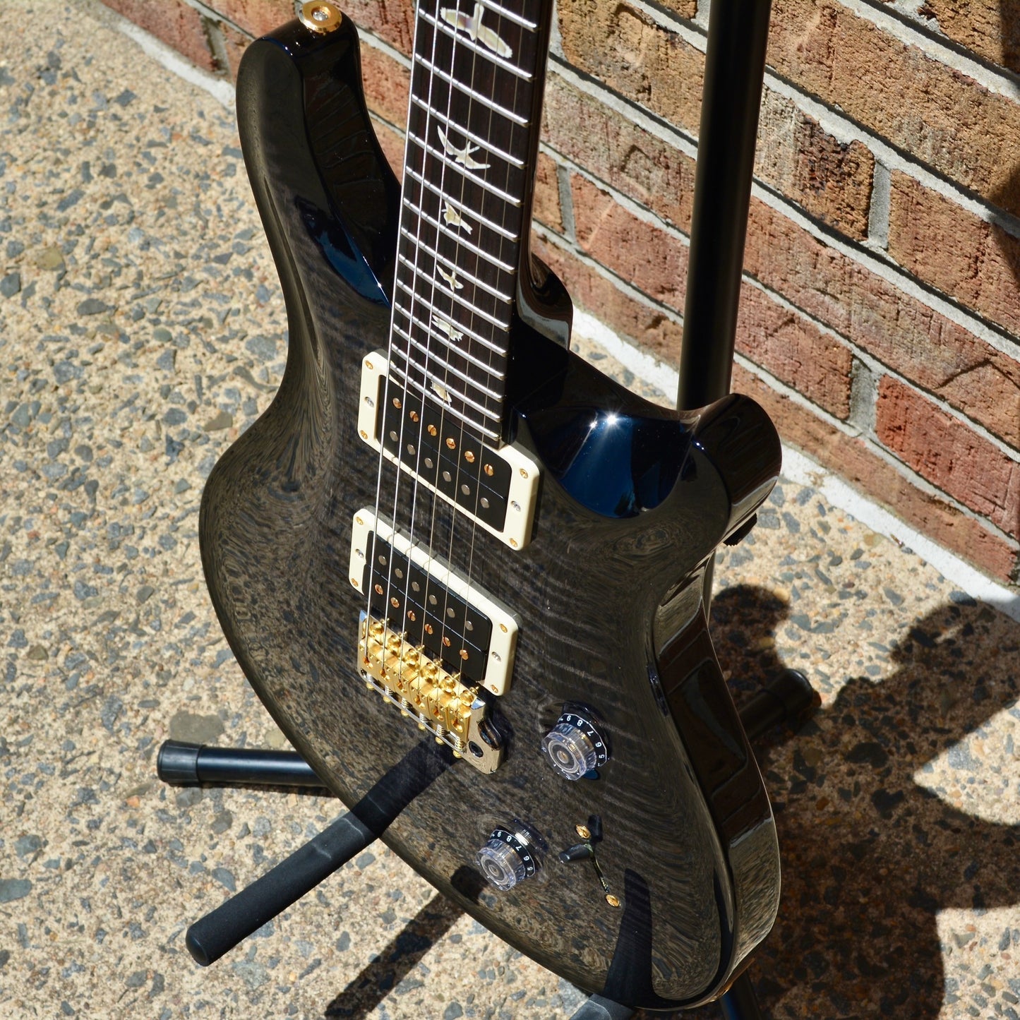 PRS Custom 24 10 Top Charcoal Burst