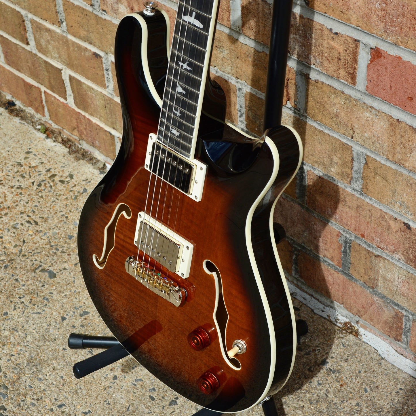 PRS Hollowbody II Black Gold Burst