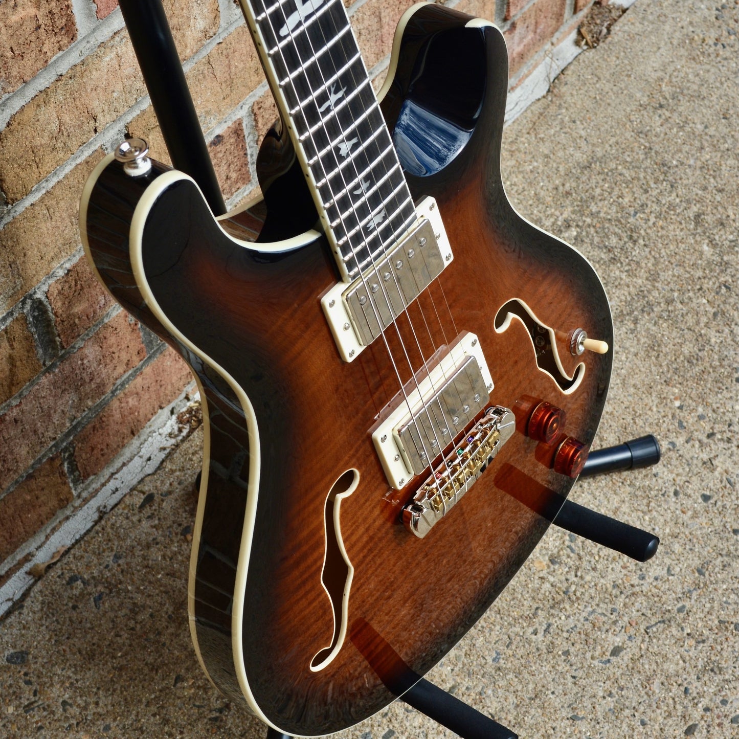 PRS Hollowbody II Black Gold Burst