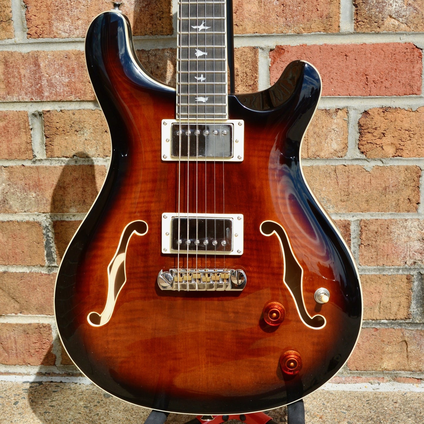 PRS SE Hollowbody II Black Gold Burst