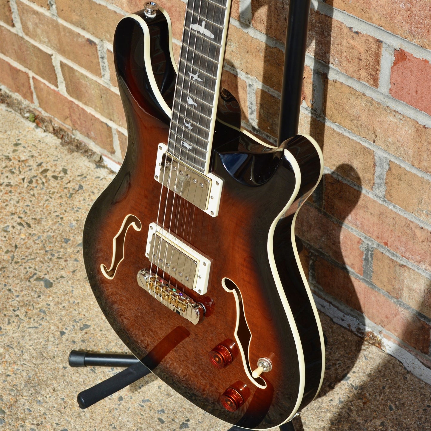 PRS SE Hollowbody II Black Gold Burst