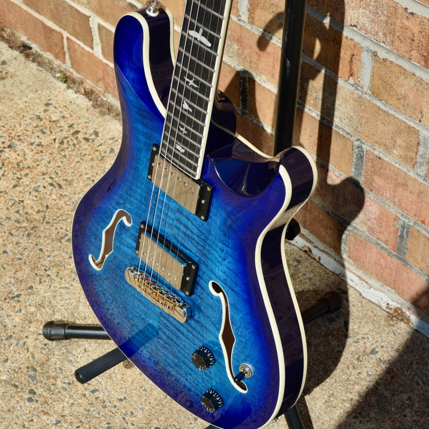 PRS SE Hollowbody II Faded Blue Burst