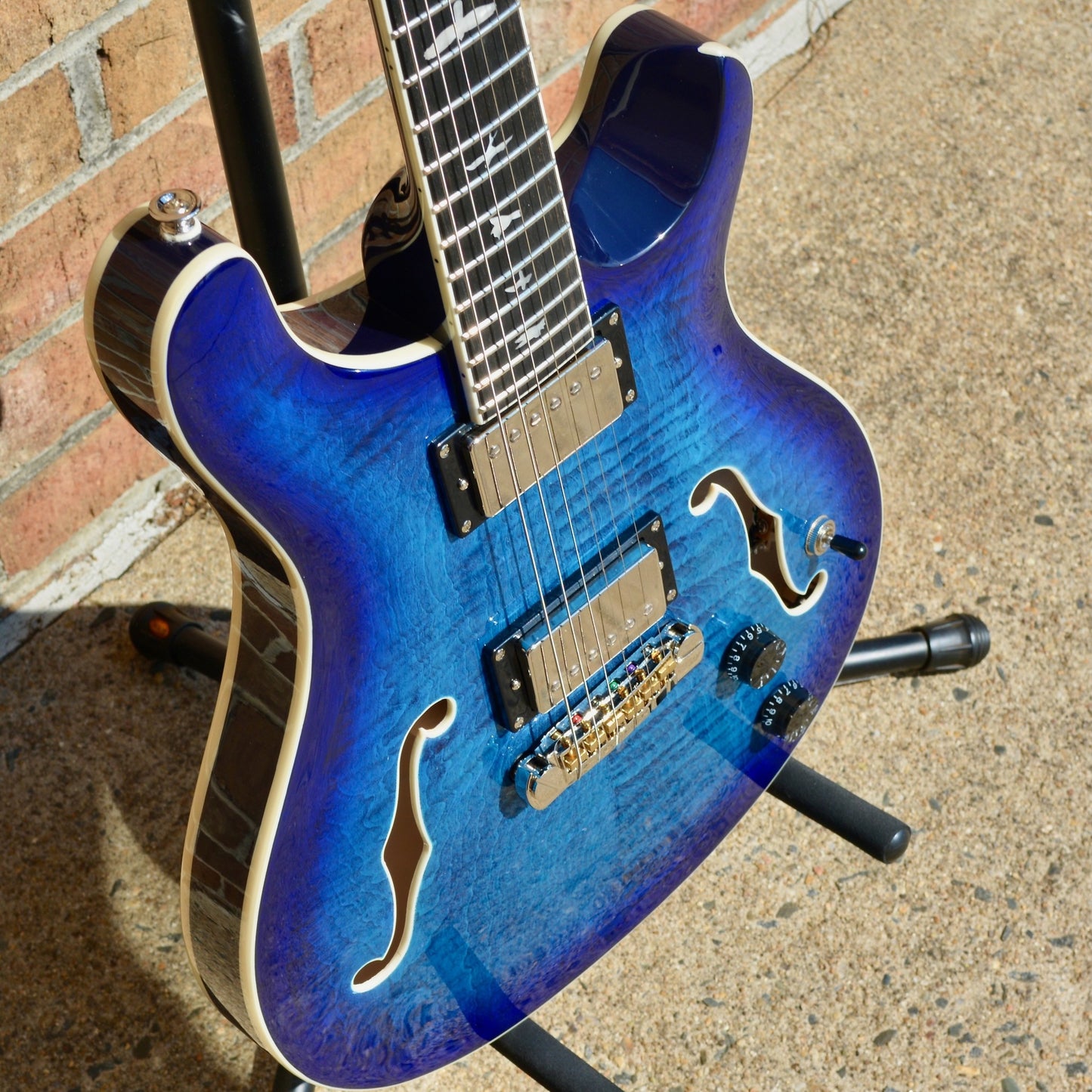 PRS SE Hollowbody II Faded Blue Burst