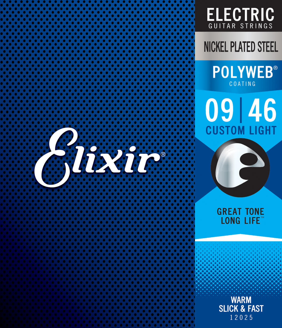 Elixir Electric Guitar Strings Polyweb Custom light 9-46