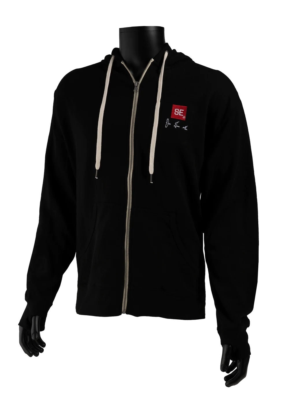 PRS SE Hoodie, Full-Zip, Black
