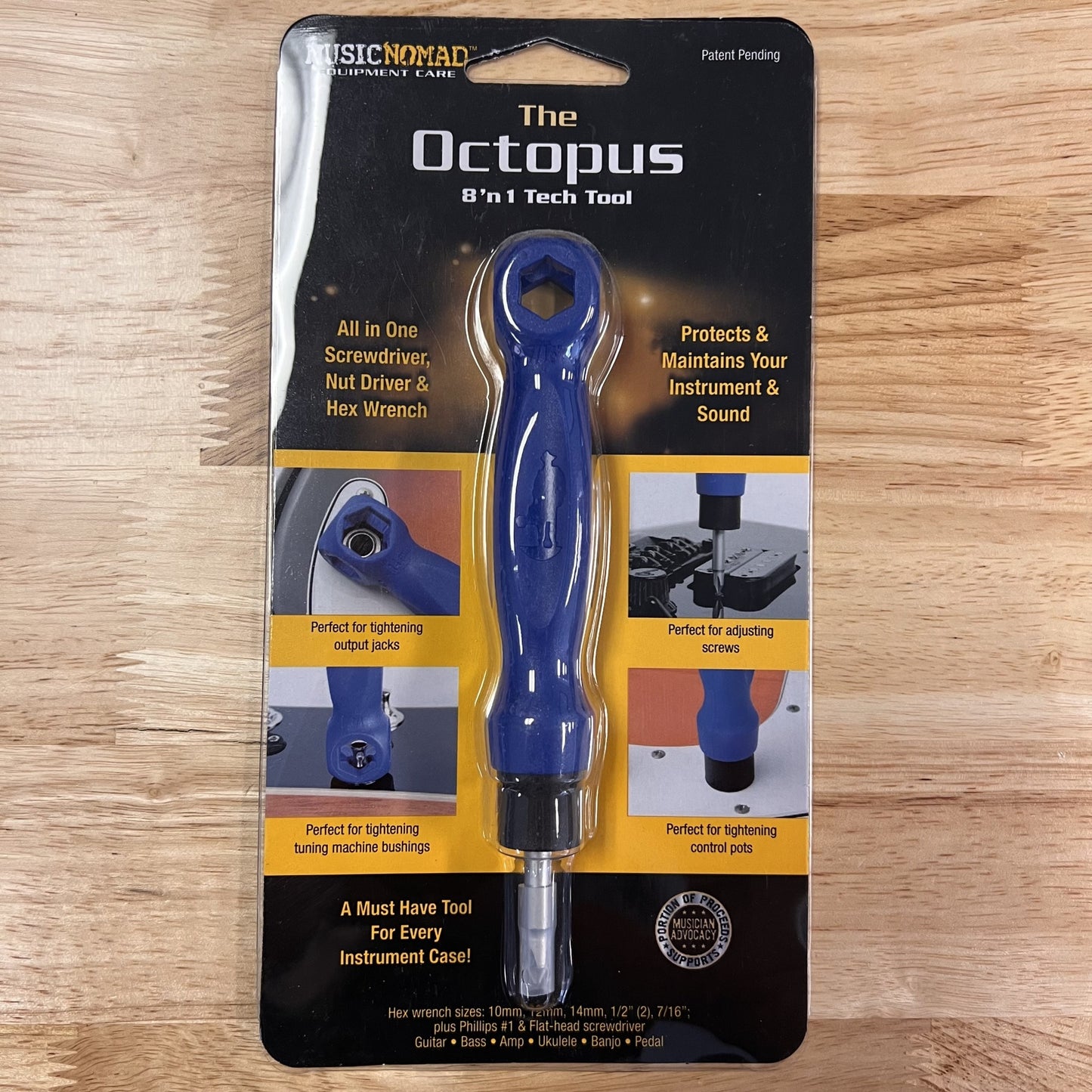 Music Nomad The Octopus 8 'n 1 Tech Tool 6" x 1