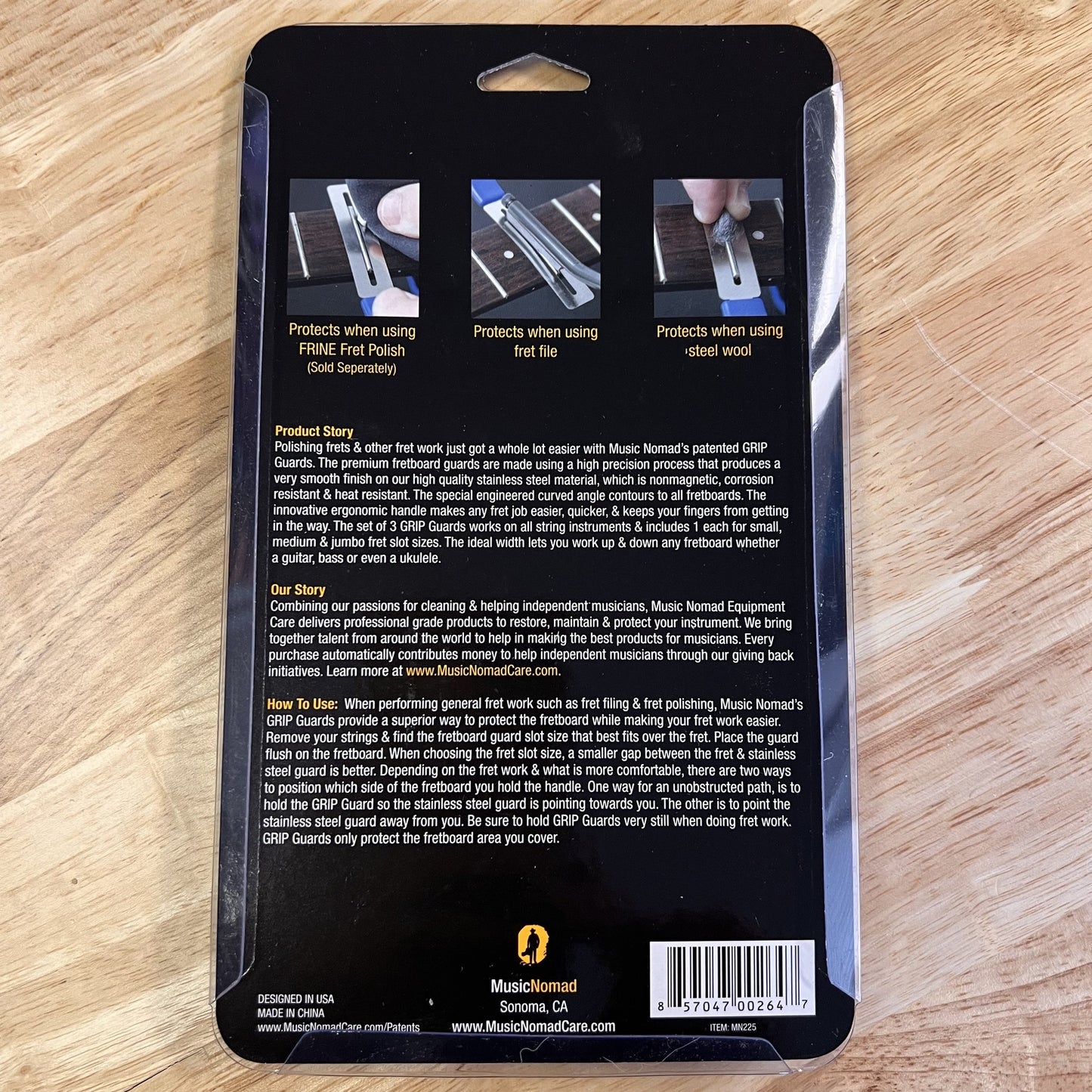 Music Nomad GRIP Guards - 3 Pro Fretboard Guards for Small, Medium, Jumbo Fret Sizes 3 Pak