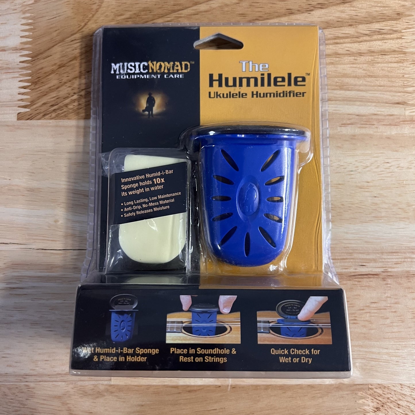 Music Nomad The Humilele-Ukulele Humidifier 2" x 2.25