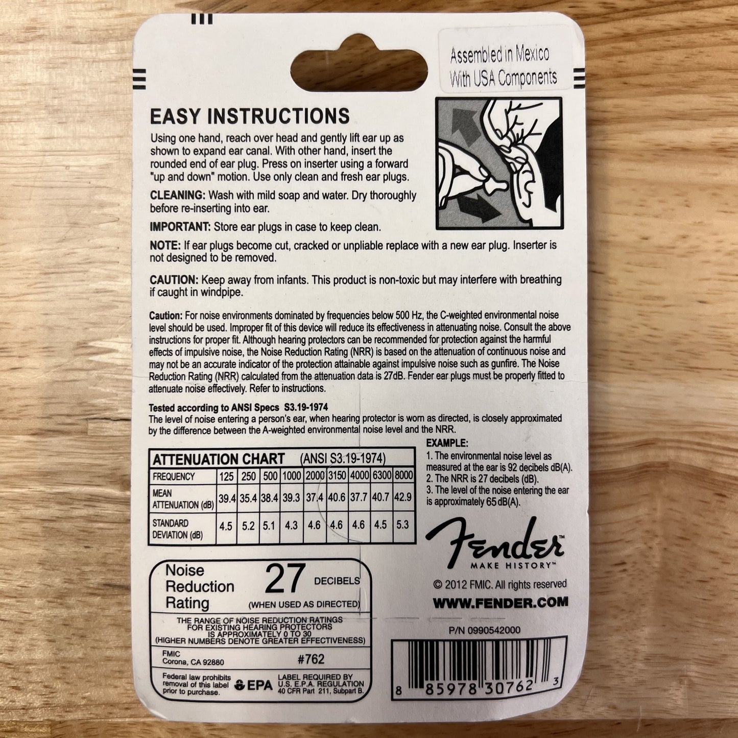 Fender Musician Series Ear Plugs, Black