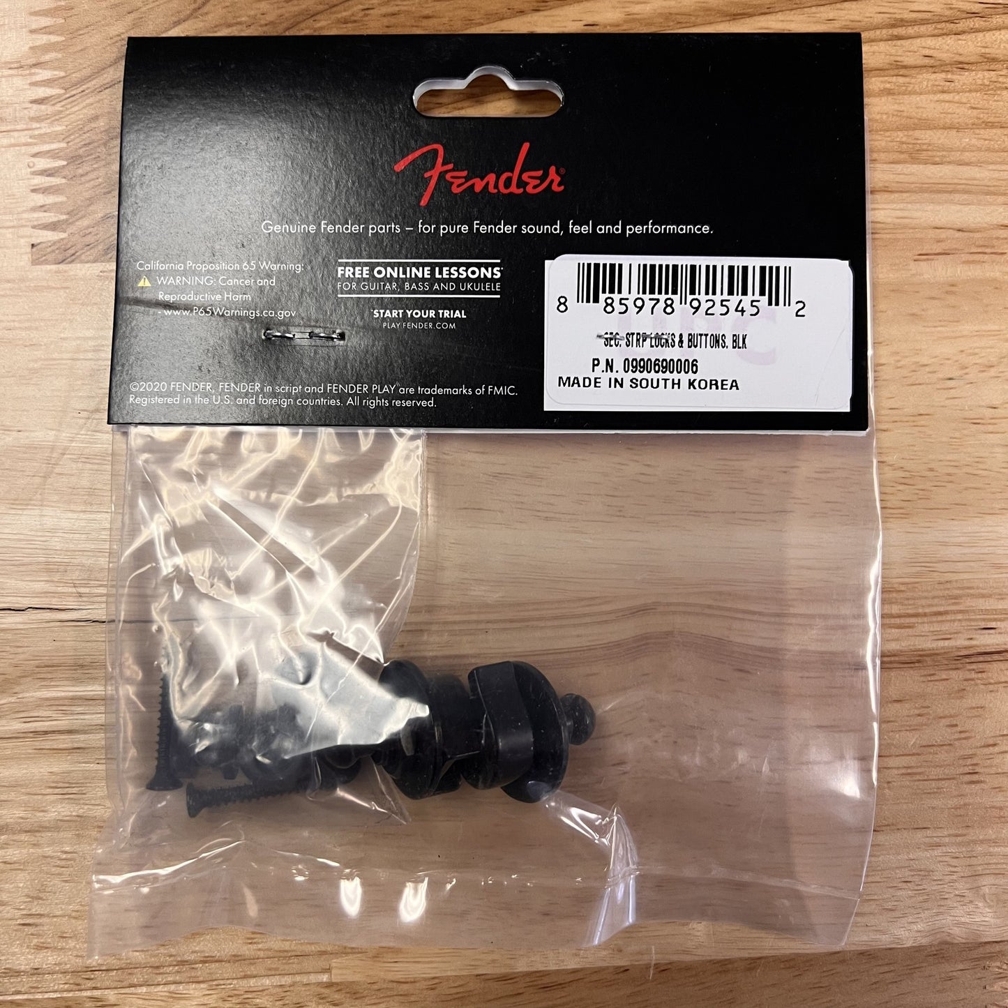 Fender Elite Strap Locks, Black