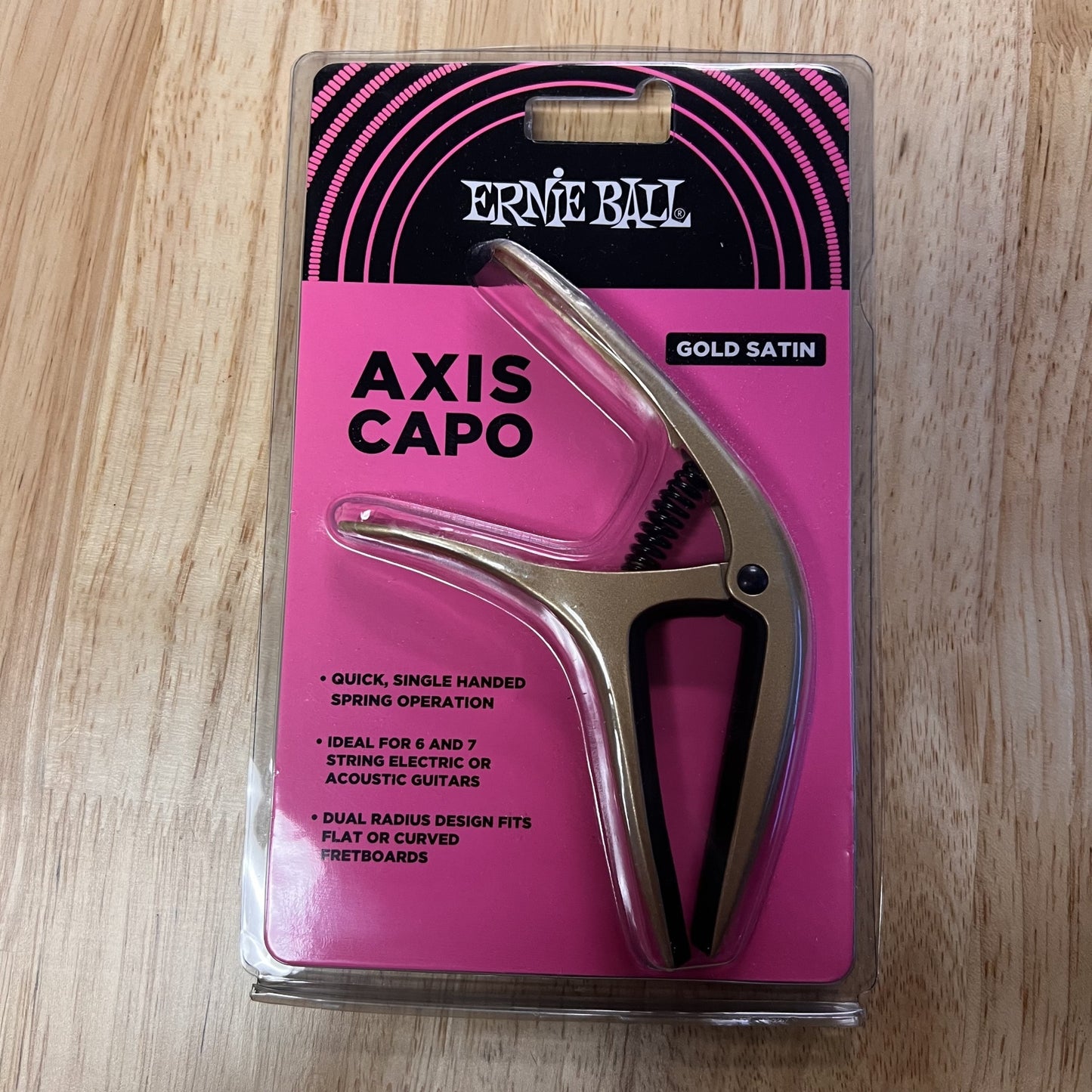 Ernie Ball Axis Capo - Gold Satin
