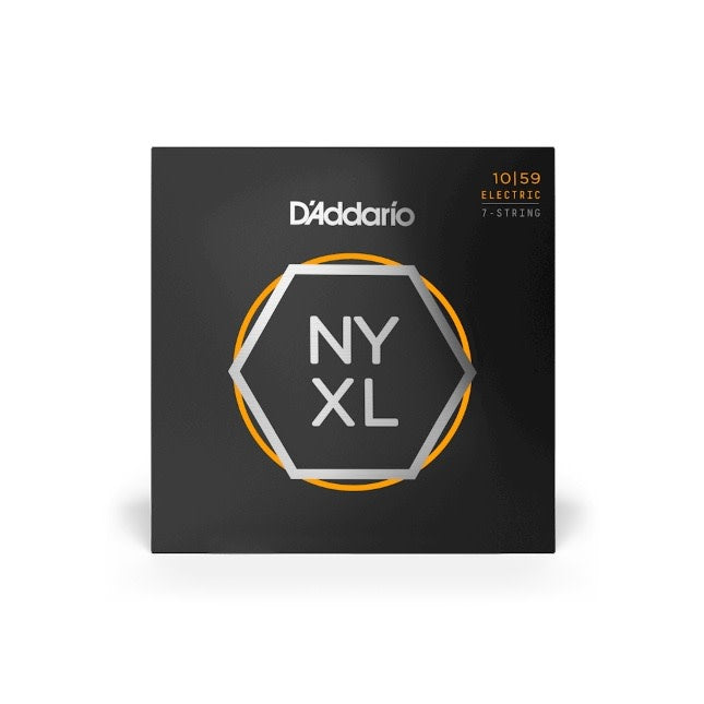 D'Addario 10-59 Regular Light 7-String, NYXL Electric Guitar Strings