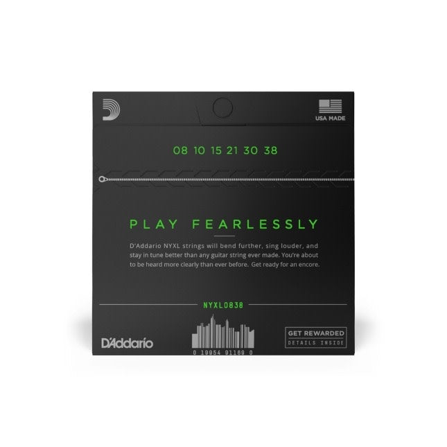 D'Addario 08-38 Extra Super Light, NYXL Electric Guitar Strings