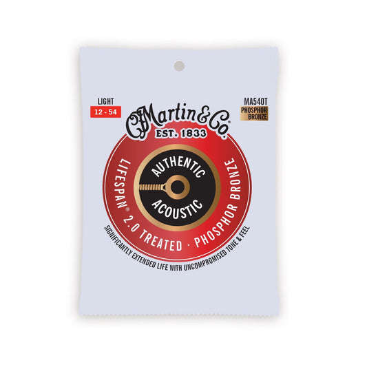 Martin MA540T Authentic Acoustic Lifespan 2.0 Strings Phosphor Bronze Light