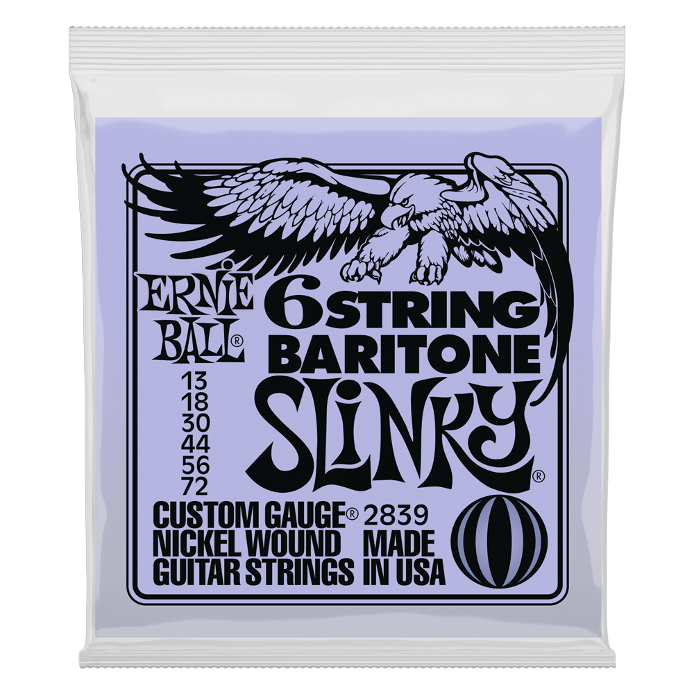 Ernie Ball 6 String Baritone Slinky 13-72