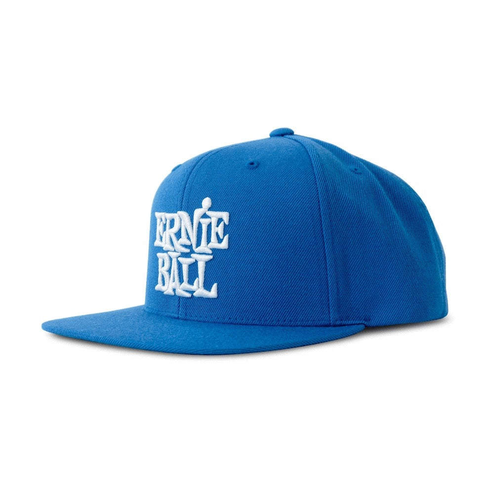 Blue with White Stacked Ernie Ball Logo Hat