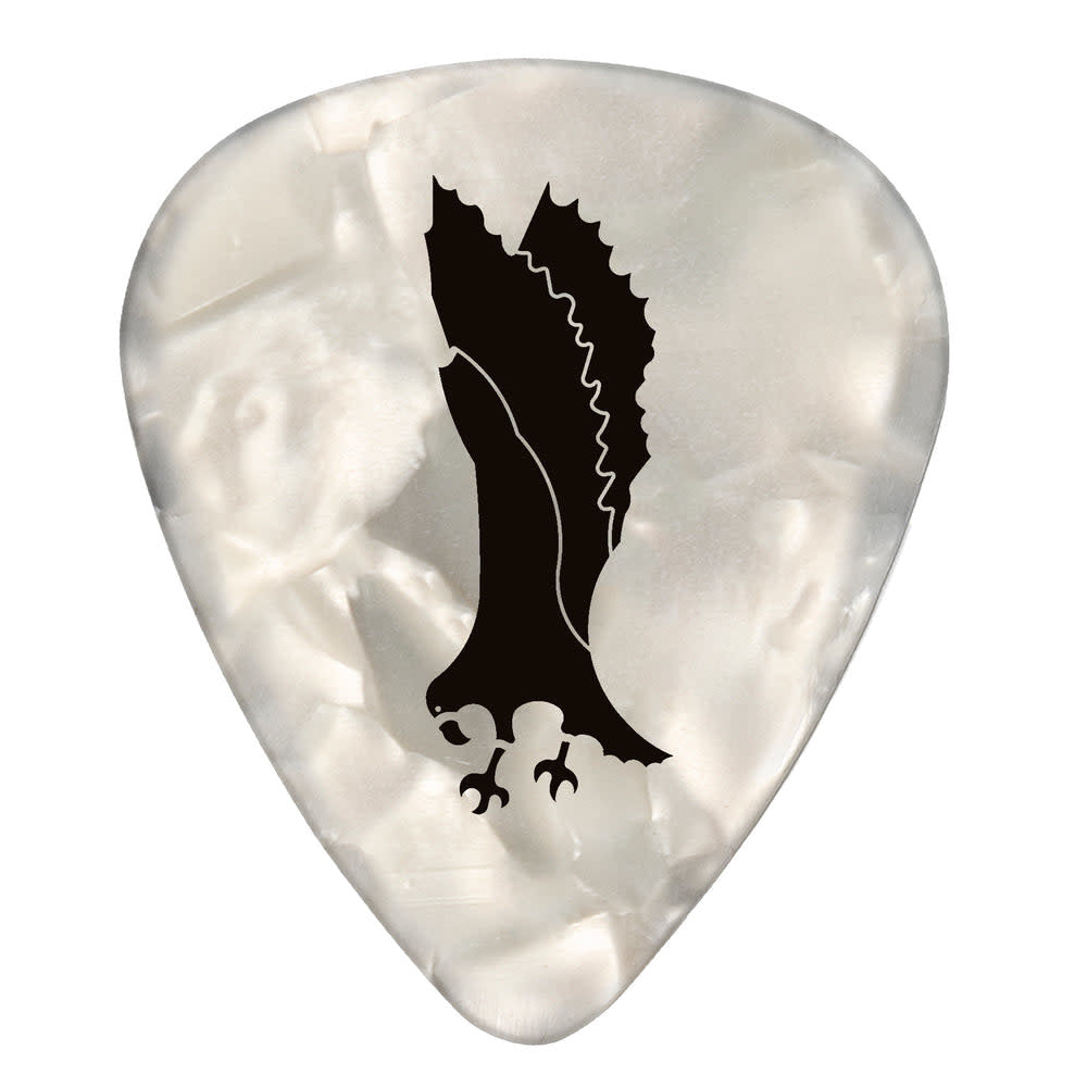 PRS White Celluloid Pearloid Picks Medium 12-Pack