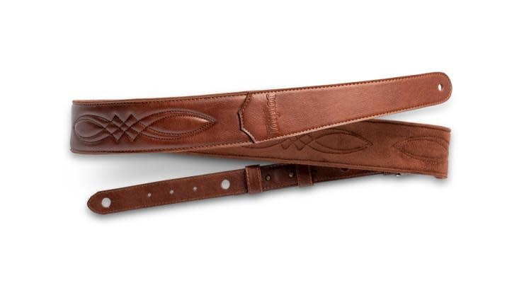 Taylor 2" Vegan Leather Guitar Strap - Medium Brown