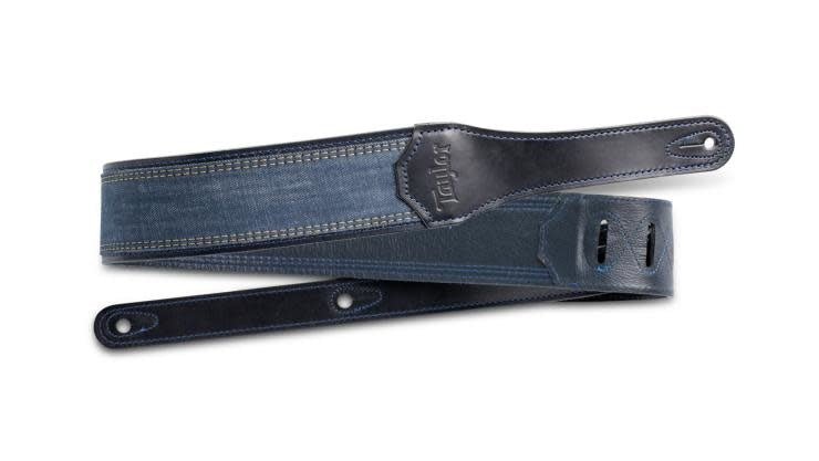 Taylor Blue Denim 2.5" Guitar Strap - Navy Edge