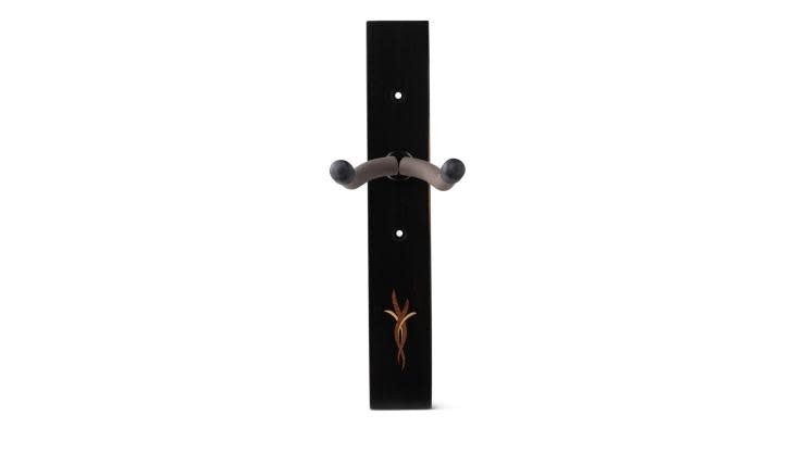 Taylor Bouquet Guitar Hanger - Ebony, Wood Inlay