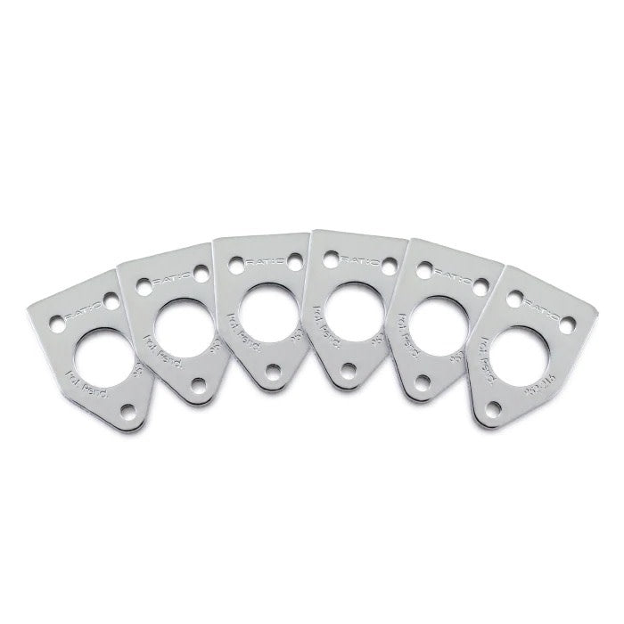 Graph Tech Invisomatch Plates for Ratio Tuners , 90 Degree Screw (Set of 6) Chrome