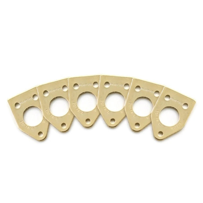 Graph Tech Invisomatch Plates for Ratio Tuners , 90 Degree Screw (Set of 6) Gold
