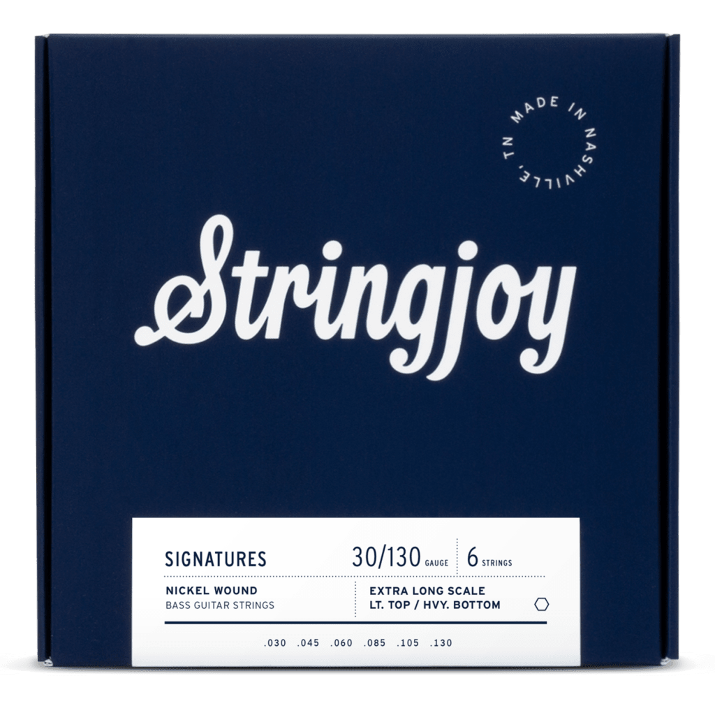 Stringjoy Signatures Light Top / Heavy Bottom Gauge (30-130) 6 String Extra Long Scale Nickel Wound Bass Guitar Strings