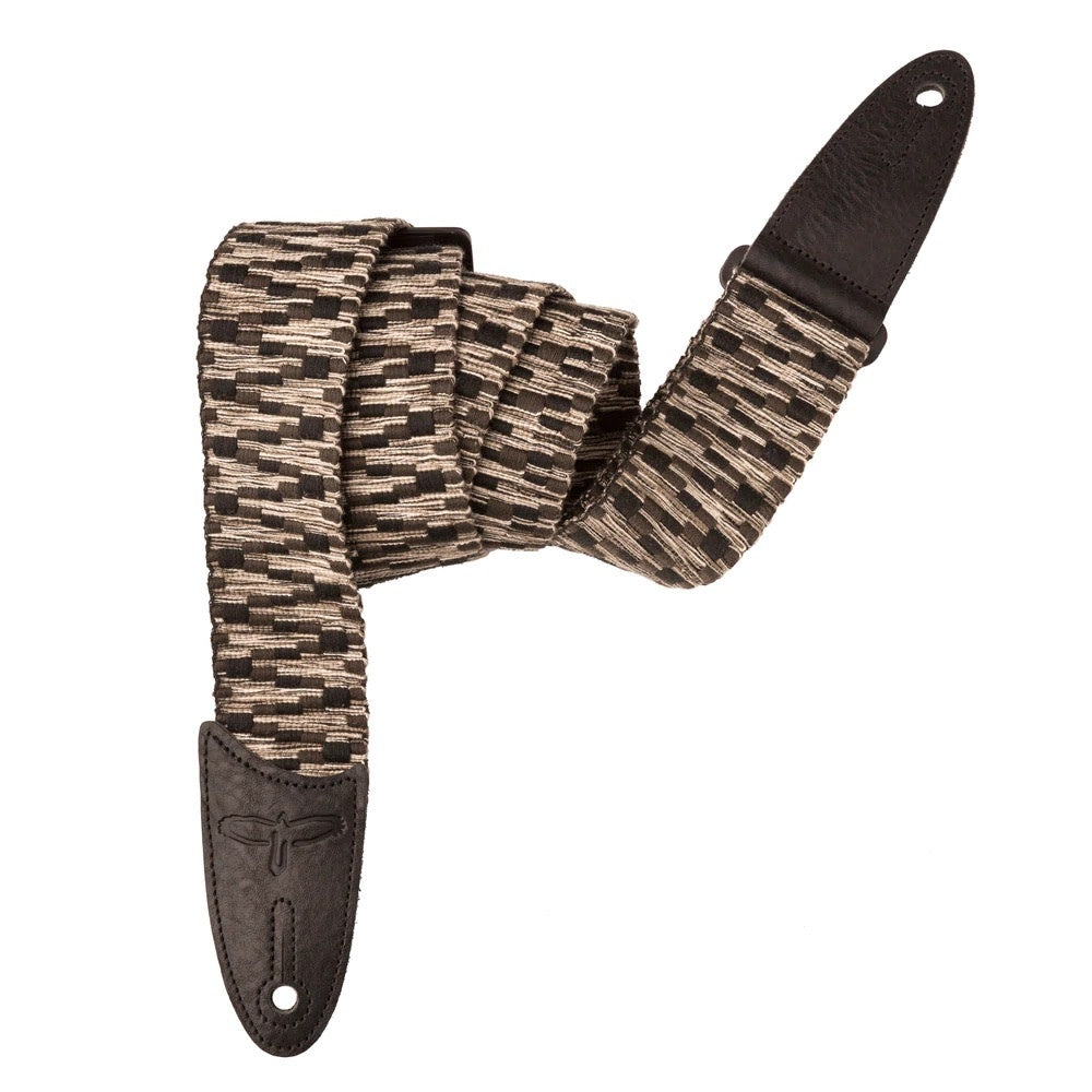 PRS Cotton Woven Strap, Black/Gray