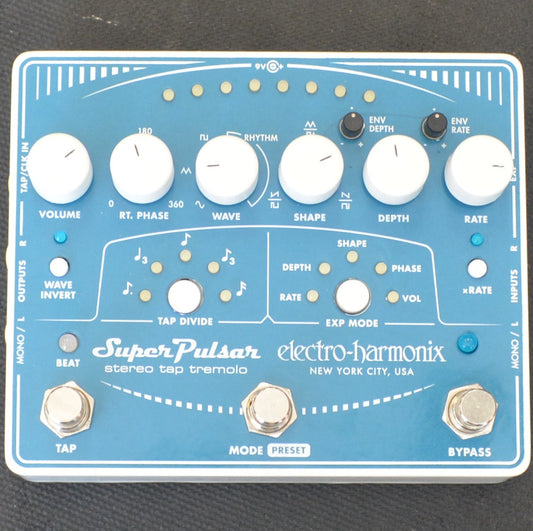 Electro-Harmonix Super Pulsar Stereo Tap Tremolo