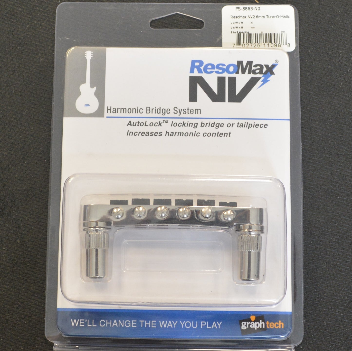 Graph Tech String Saver Resomax NV2 Tune-O-Matic 6mm Nickle