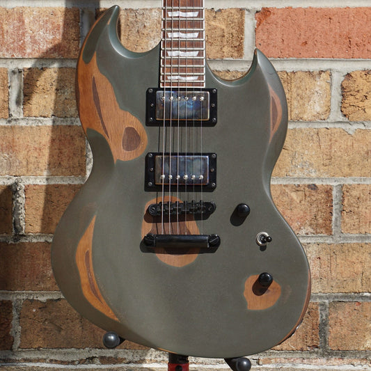 ESP distressed paint and pickup install
