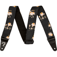 Fender Floral Strap, Black, 2"