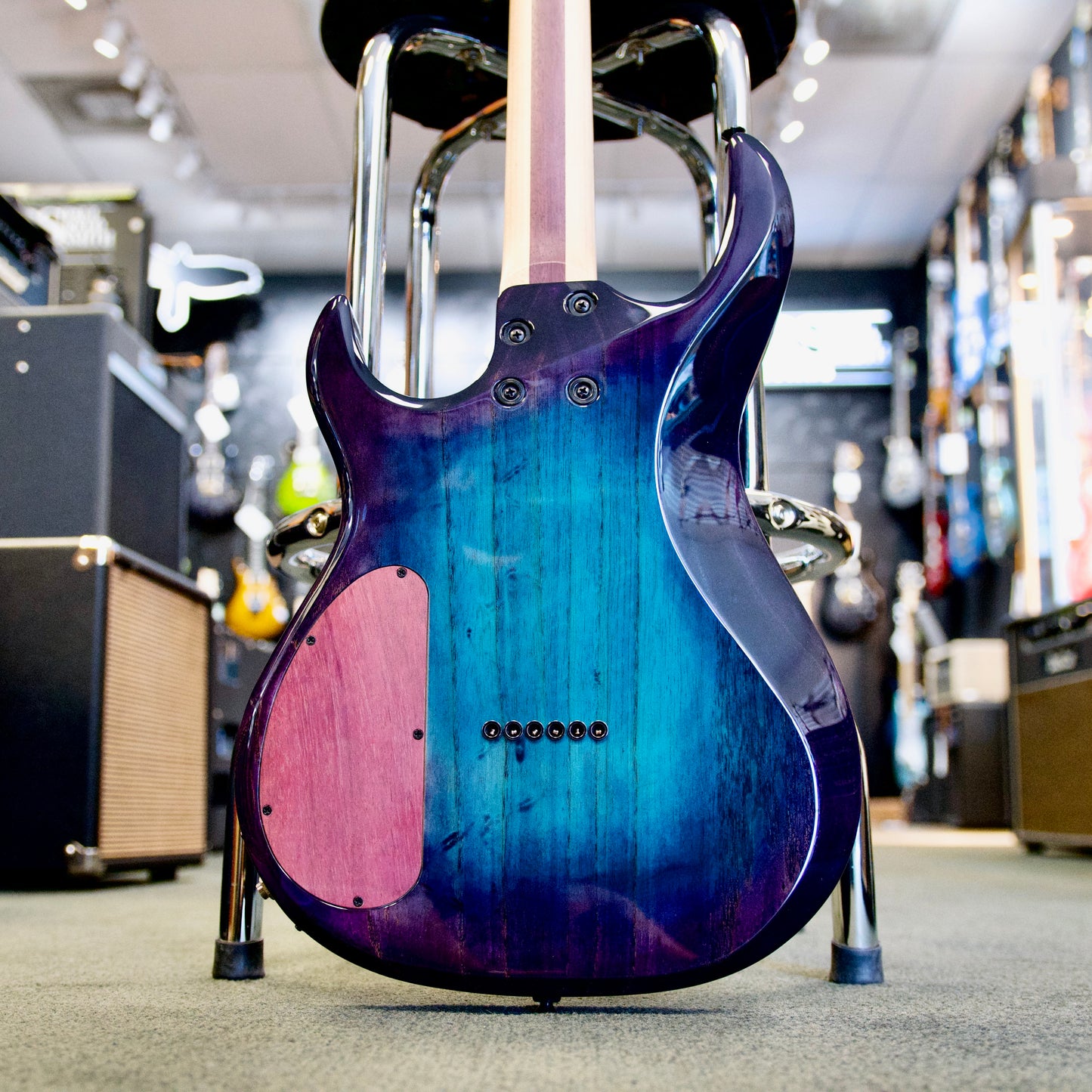 Kiesel Aries 6 w/ Poplar Burl Top - Reverse Monsterburst w/ softcase