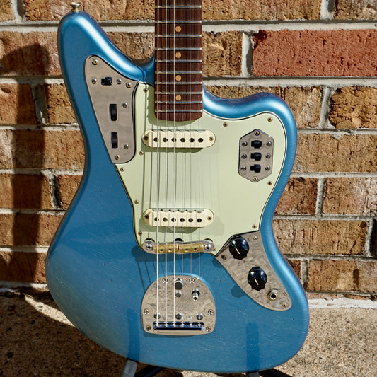 Fender 1964 Jaguar Journeyman Relic 3A Rosewood Fingerboard Faded Aged Lake Placid Blue