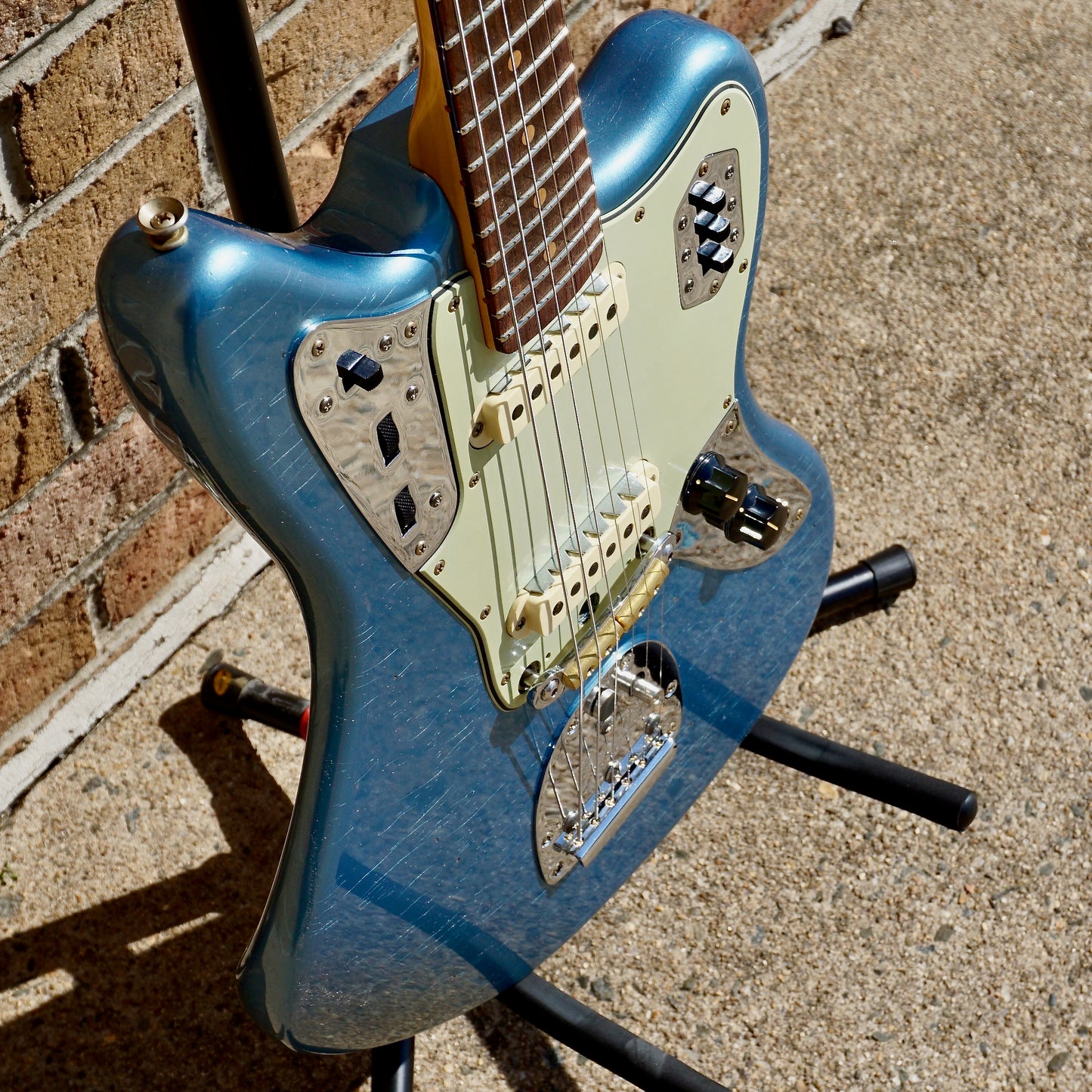 Fender Custom Shop 1964 Jaguar Journeyman Relic 3A Rosewood Fingerboard Faded Aged Lake Placid Blue