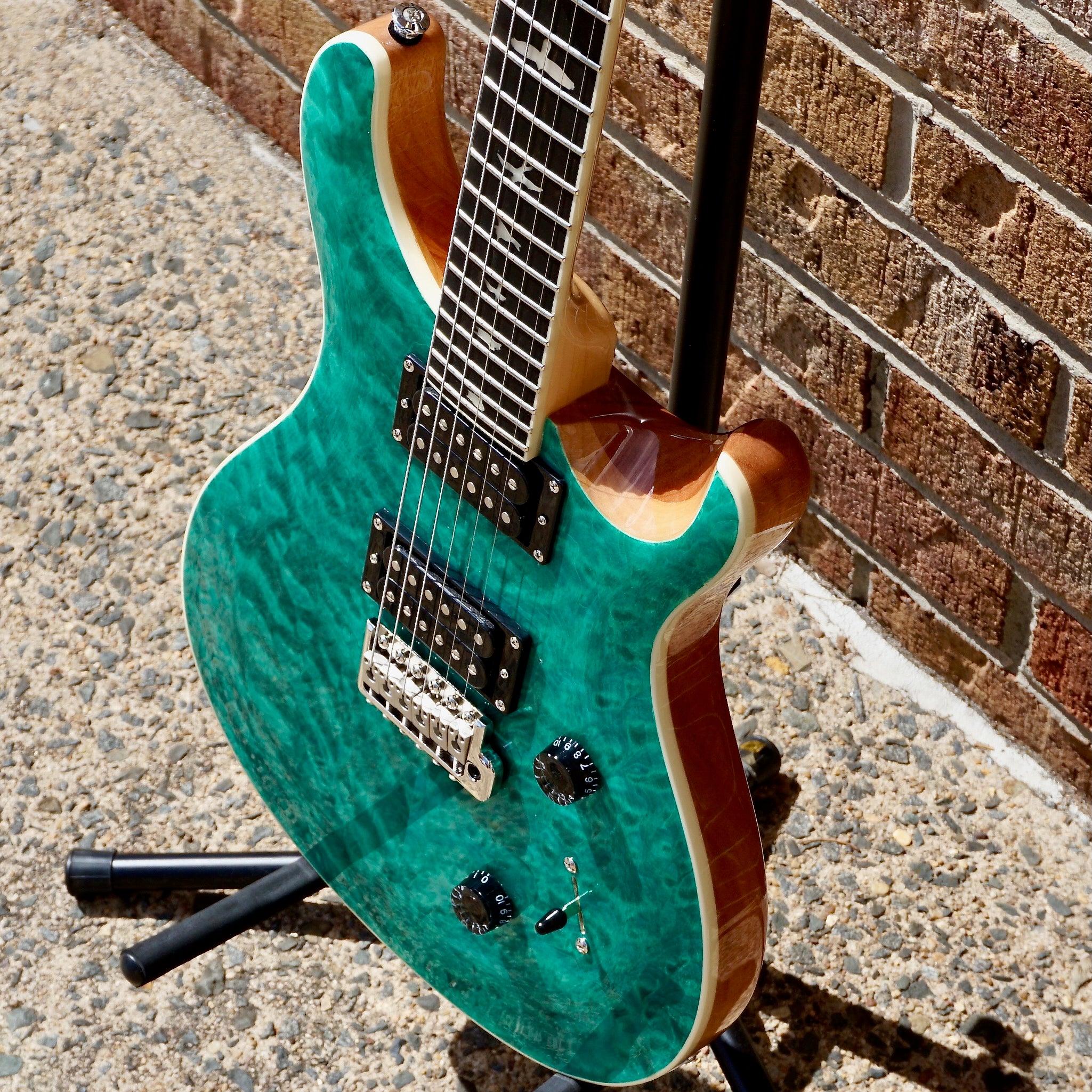 PRS SE Custom 24 Quilt Turquoise – Matt's Guitars