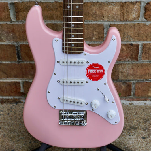 Fender Squier Mini Stratocaster Laurel Fingerboard Shell Pink
