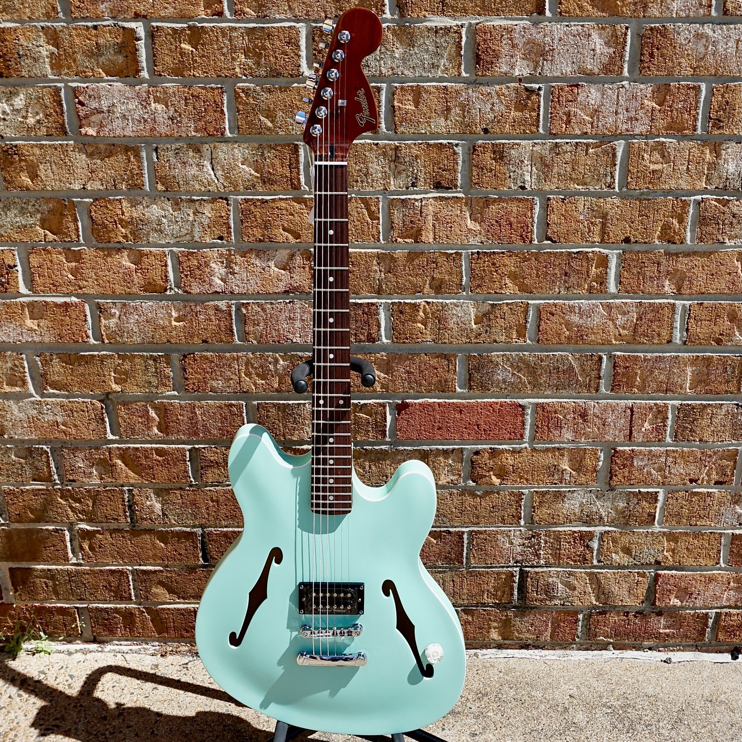 Fender Tom DeLonge Starcaster Rosewood Fingerboard Chrome Hardware Satin Surf Green
