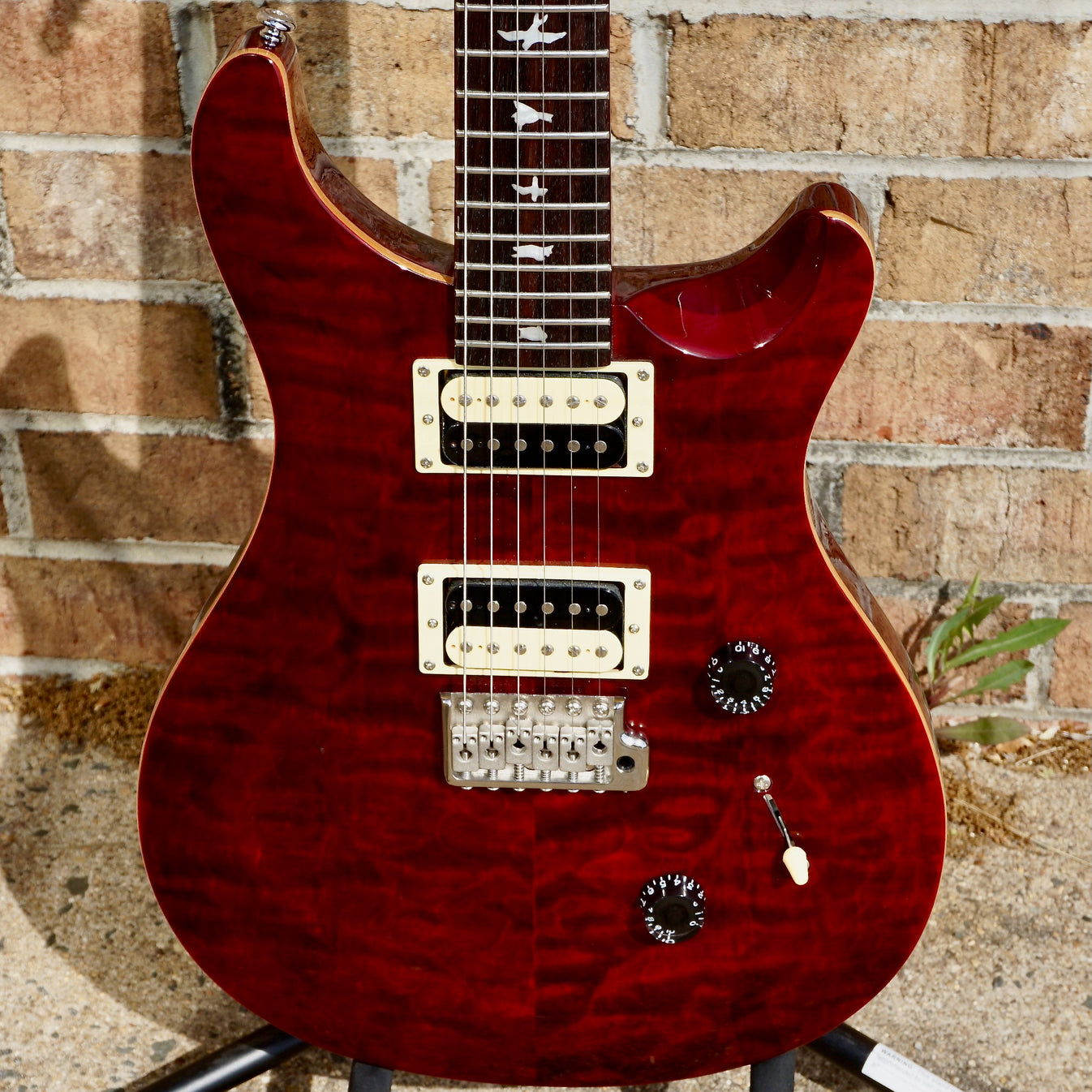 PRS SE Custom 24 Quilt Dark Cherry w/ Locking Tuners Matt's Guitars