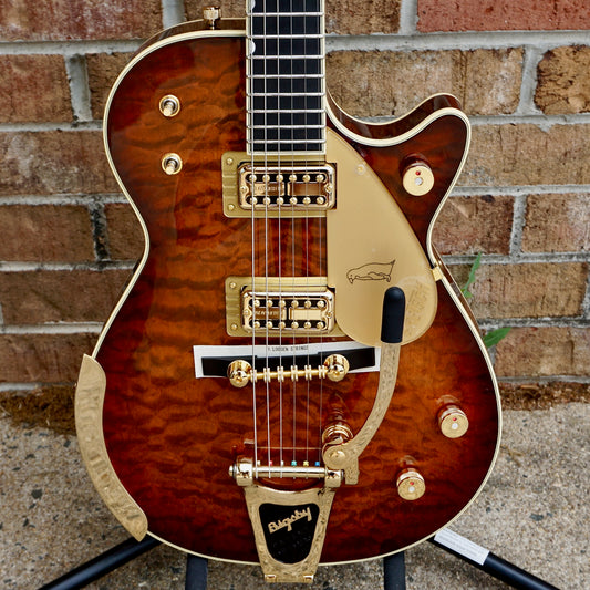 Gretsch G6134TGQM-59 Limited Edition Quilt Classic Penguin with Bigsby Ebony Fingerboard Forge Glow