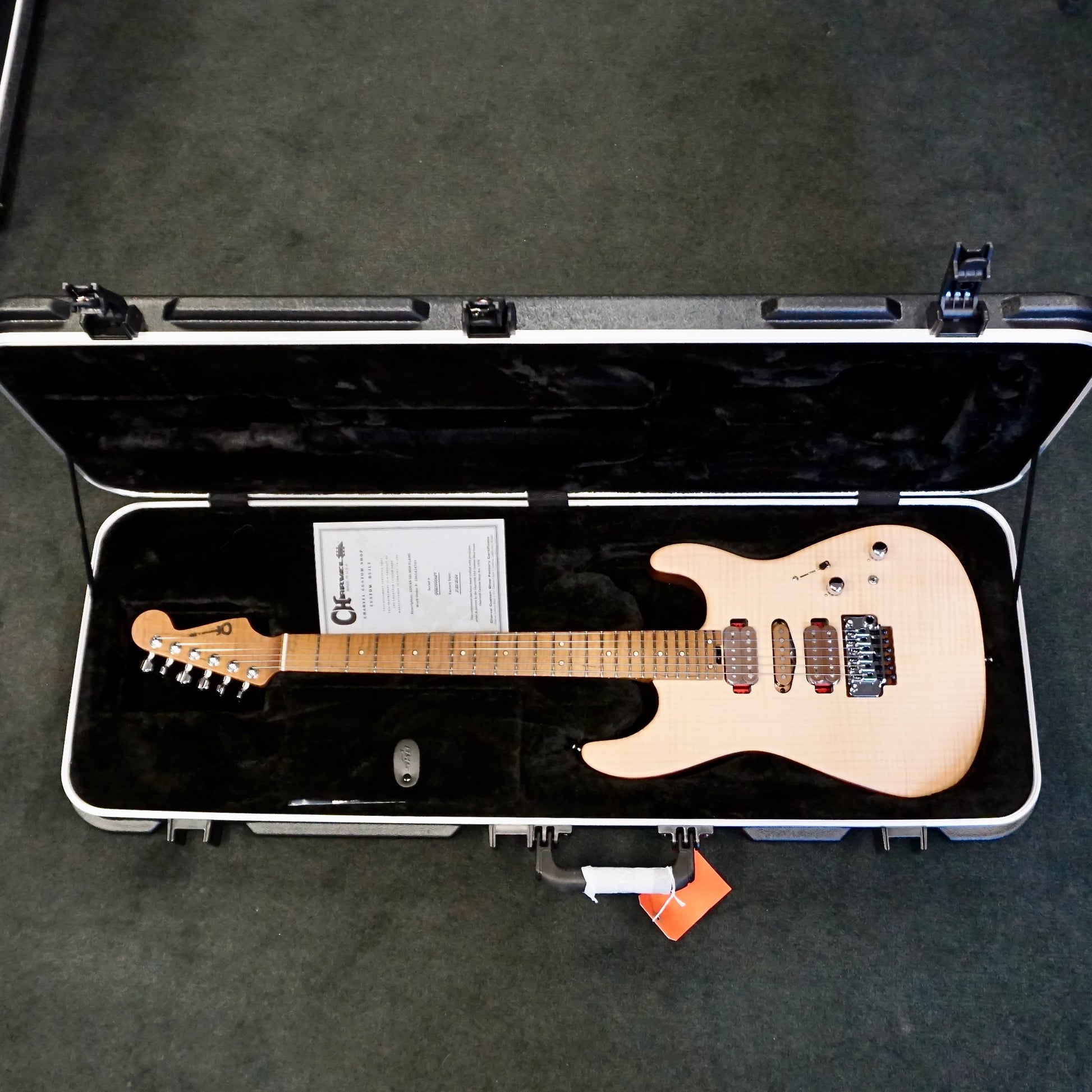 guthrie govan pedals Charvel Guthrie Govan Signature HSH Flame Maple Caramelized Flame Mapl – Matt's Guitars