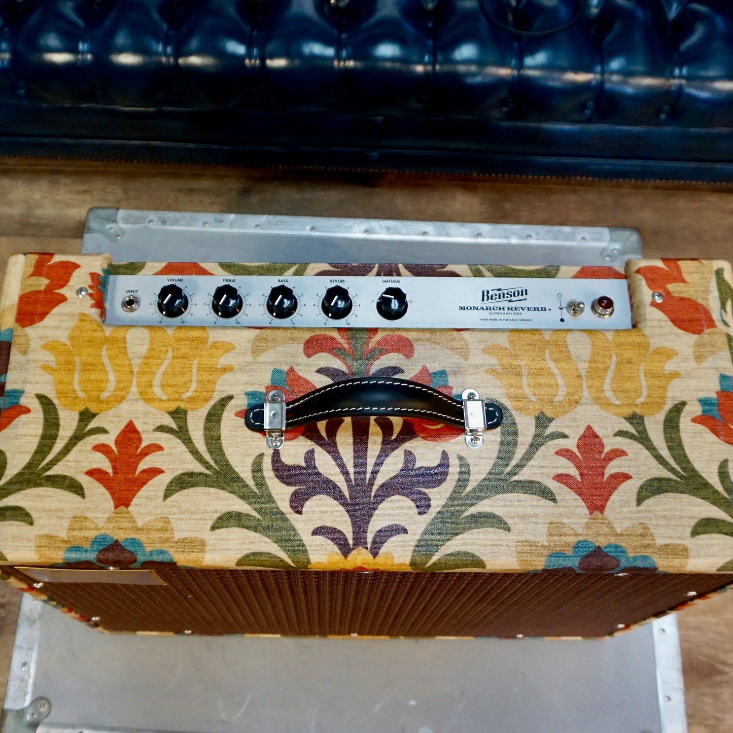 Benson Monarch Reverb + Combo Desert Gertie Oxblood Grill