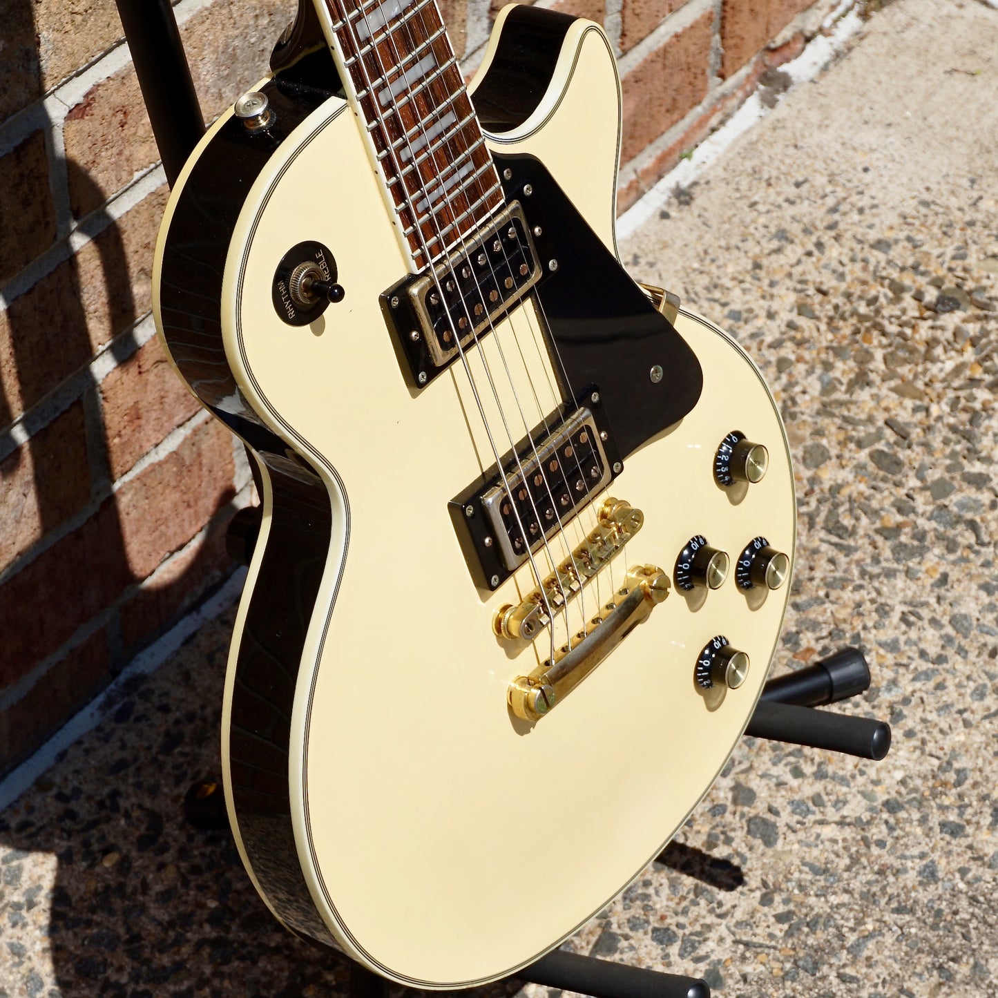 Epiphone Les Paul Custom Limited Edition Black Back Antique Ivory