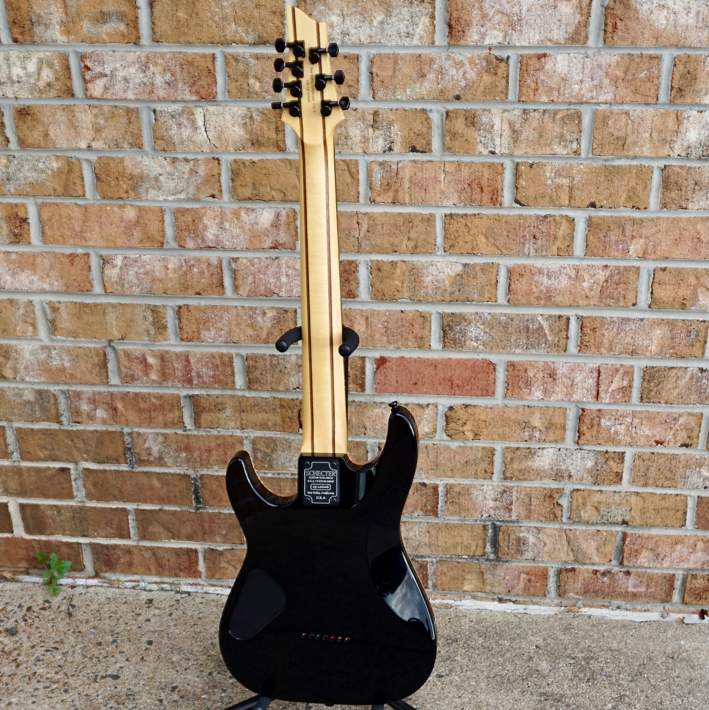 Schecter USA Sunset Classic-II 7 String Black Ocean w/ Apocalypse Pups